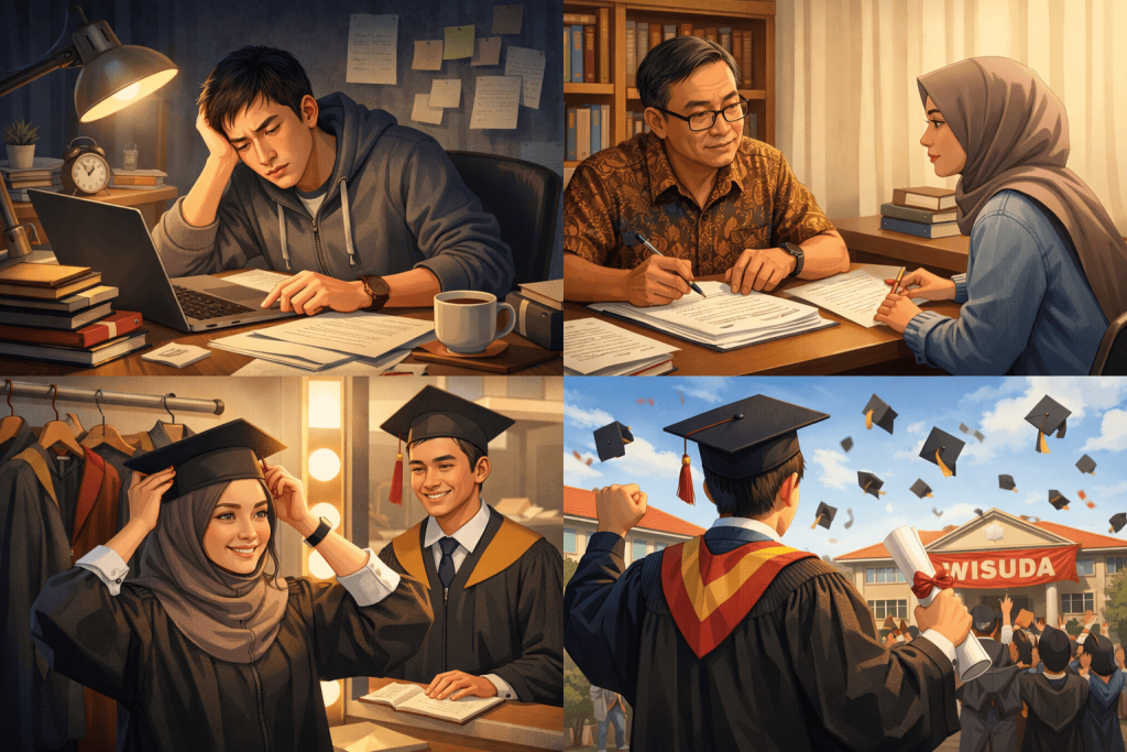 Kehidupan Mahasiswa Semester Akhir: Realita, Tantangan, dan Cara Bertahan Hingga Lulus