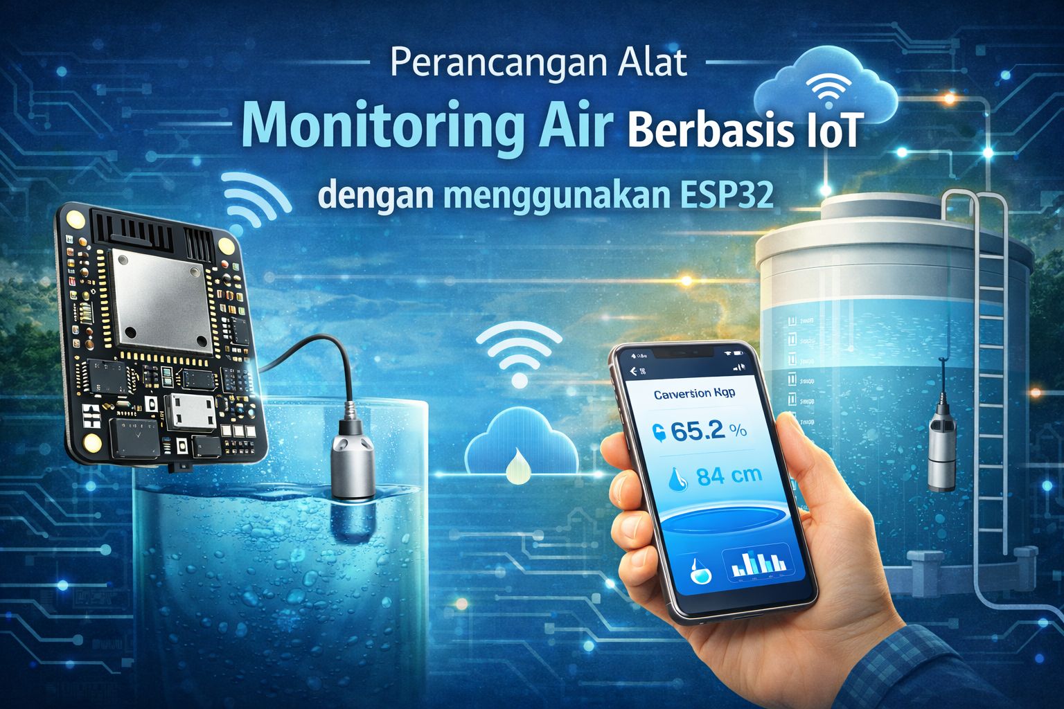 Perancangan Alat Monitoring Air Berbasis IoT dengan menggunakan ESP32