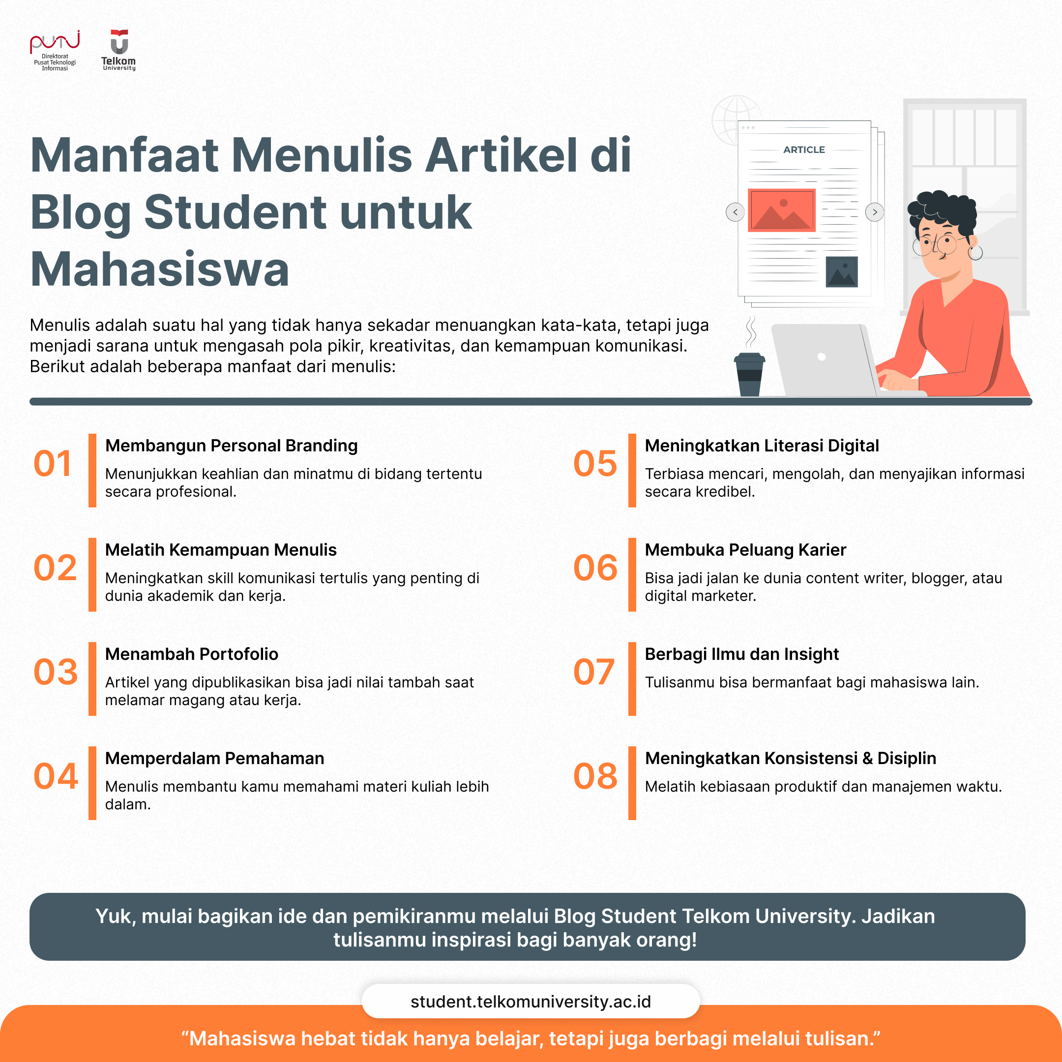 Manfaat Menulis Artikel di Blog Student untuk Mahasiswa